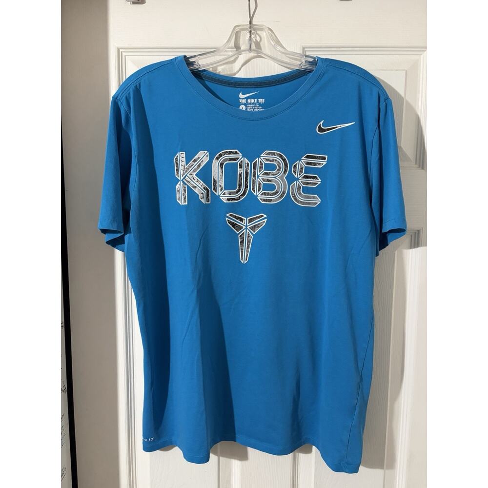 Nike Kobe Bryant Black Mamba Shirt Sz L Snakeskin Teal Dri Fit